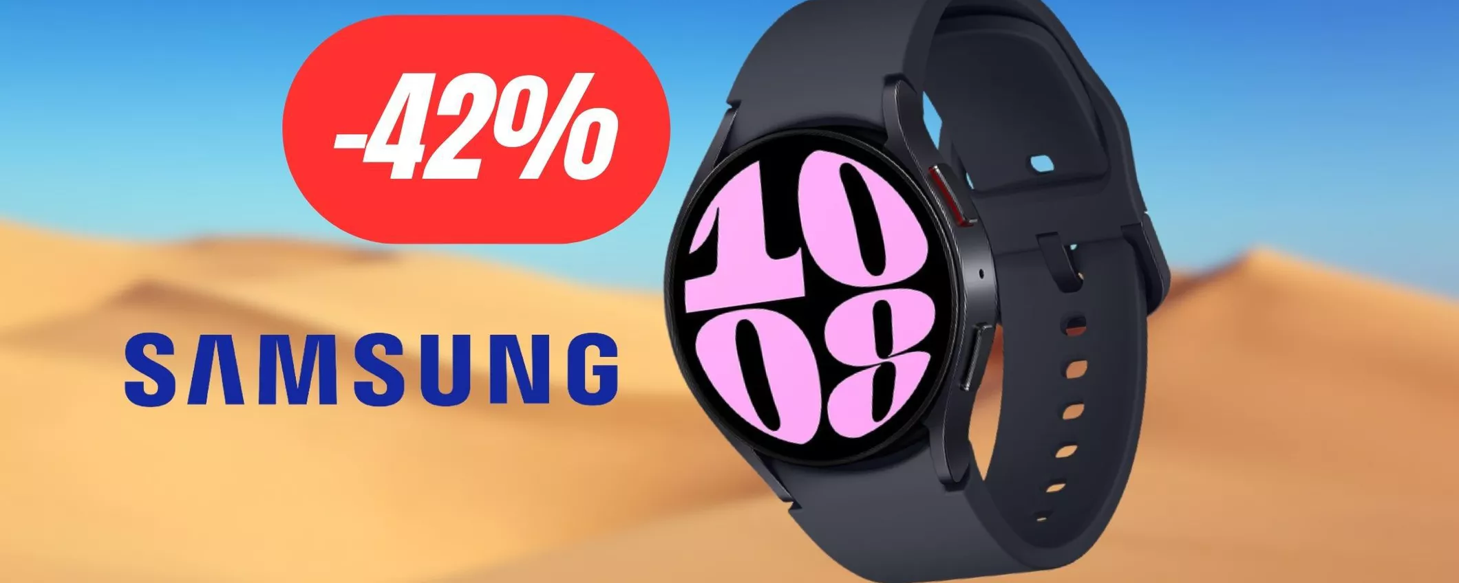 Lo smartwatch migliore di sempre è il Galaxy Watch6 di Samsung: OGGI SCONTATO DEL 42%