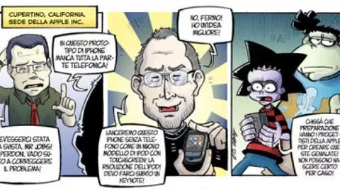 L'origine dell'iPod Touch secondo Steve Jobs fatto fumetto