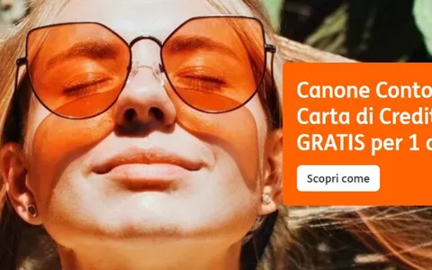 Conto Corrente Arancio: canone ZERO e carta di credito GRATIS