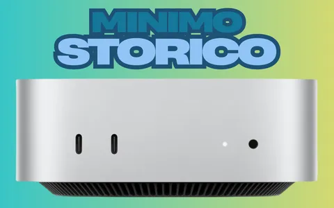 Apple Mac mini con chip M4: il più potente di sempre al prezzo minimo storico