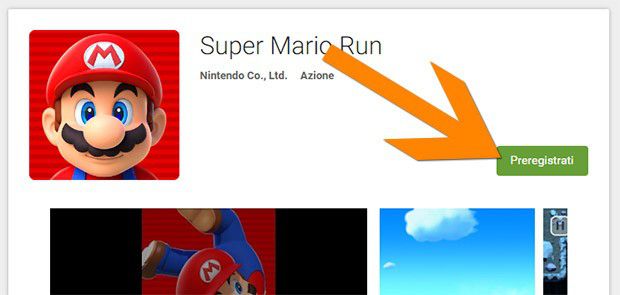 Step 1: fare click sul pulsante "Preregistrati" nella scheda di Super Mario Run su Play Store