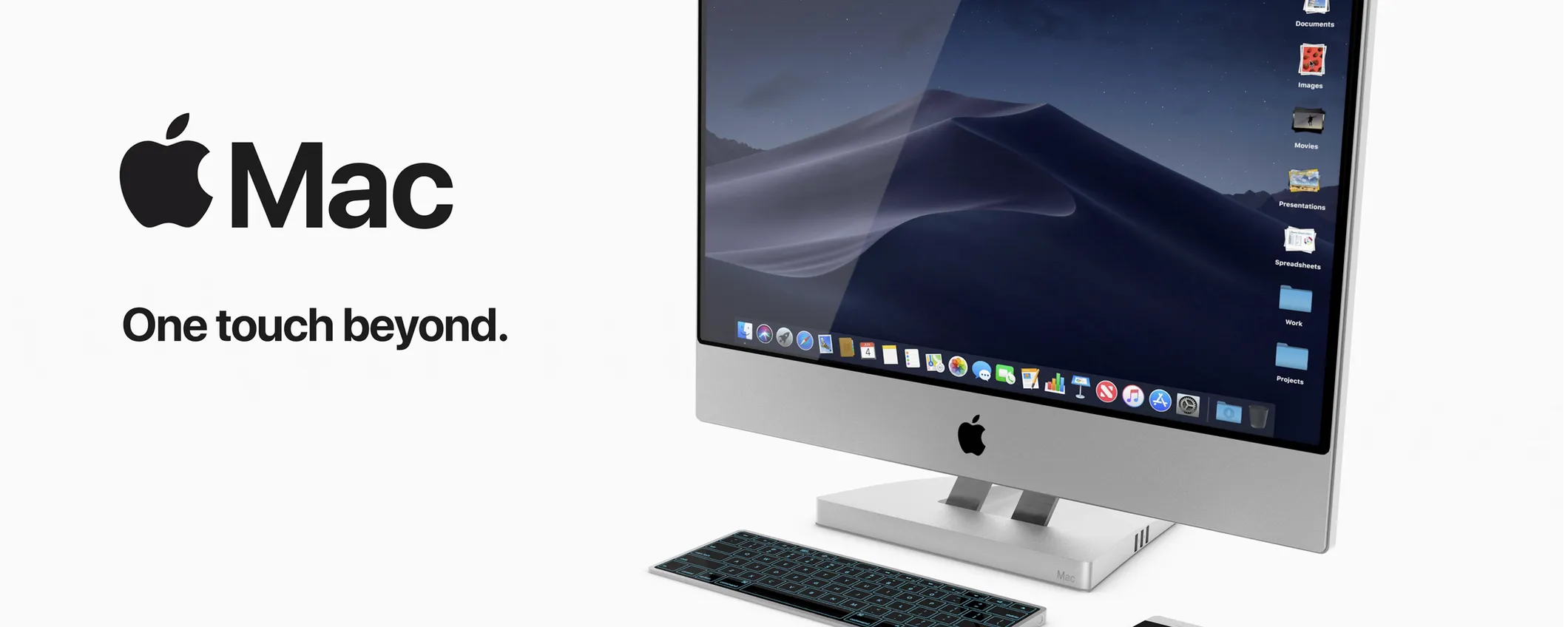 iMac Touch con Magic Keyboard: il concept dà spettacolo