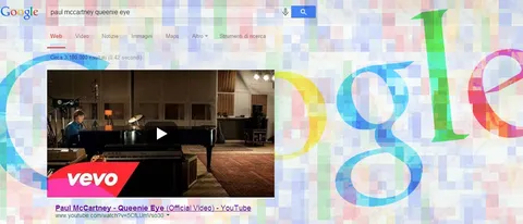 Video musicali di YouTube in cima alle SERP Google