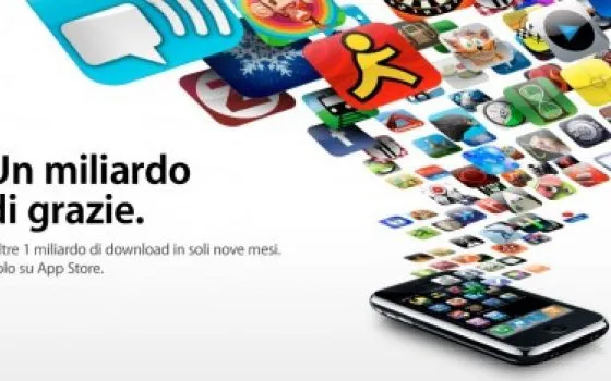 Un miliardo di applicazioni per iPhone scaricate dall'App Store