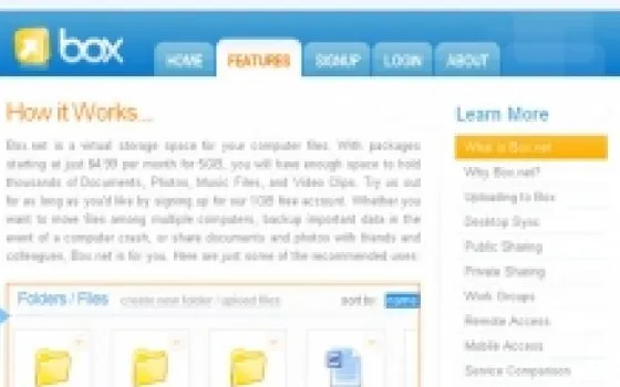 Box.net al posto di iDisk