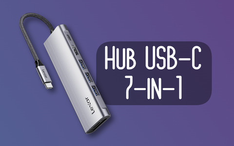 Hub USB-C 7-in-1 SCONTATO del 23%: con Lexar vai sul sicuro
