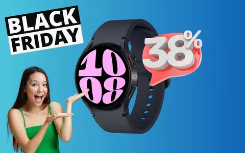 Galaxy Watch 6: smartwatch Samsung a prezzo BOMBA (-38%!)