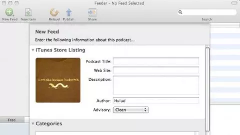 Feeder: creare, modificare, pubblicare feed RSS su Mac