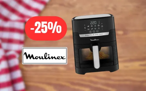 Pietanze gustose e sane con la friggitrice ad aria Moulinex (-25%)