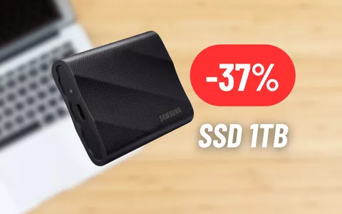 SSD esterno Samsung da 1TB in maxi offerta su Amazon: SCONTATISSIMO