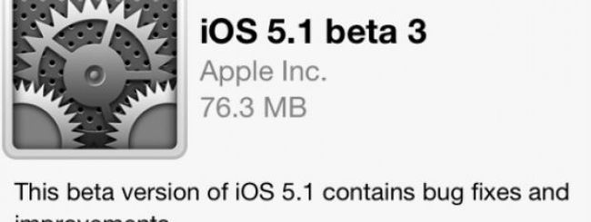 Apple rilascia iOS 5.1 beta 3: Disattivabile il 3G su iPhone 4S