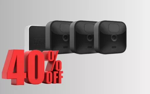 SUPER SCONTO DEL 40% sul set da 3 Videocamere di sicurezza Blink Outdoor