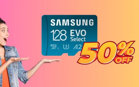 MicroSD Samsung da 128GB a metà prezzo: con il Black Friday a soli 14€