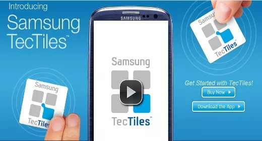 Samsung TecTiles, gli adesivi con tecnologia NFC
