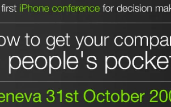 iPhone Conference 2008, Ginevra