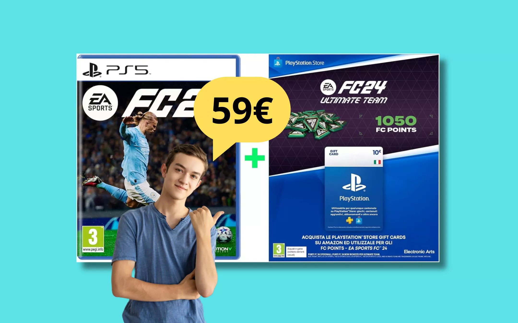 EA SPORTS FC 24 Standard Edition + Gift Card 10€ per EA SPORTS FC 24  Ultimate Team a soli 59 euro! - Webnews