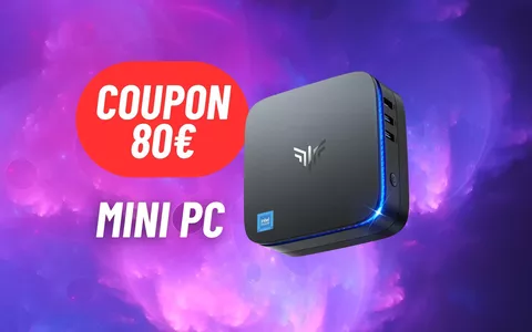 COUPON DI 80€ ATTIVO sul Mini PC con 16GB di RAM e 512 di SSD su Amazon