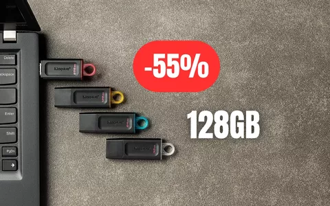 AMAZON oggi praticamente REGALA la PenDrive Kingston da 128GB (-55%)