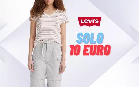 Levi's Perfect V-Neck a SOLI 10€: alta qualità a prezzi stracciati