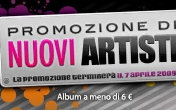 Nuovi artisti in promozione in iTunes Store