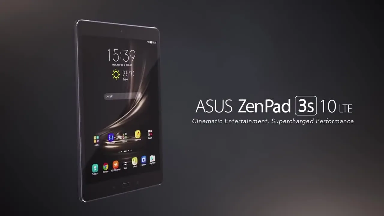 Il tablet ASUS ZenPad 3S 10 in versione LTE