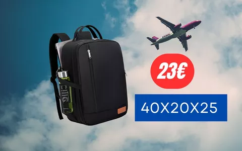 Vacanze di fine agosto: Zaino per Ryanair con misure precise e dimensioni perfette in PROMOZIONE