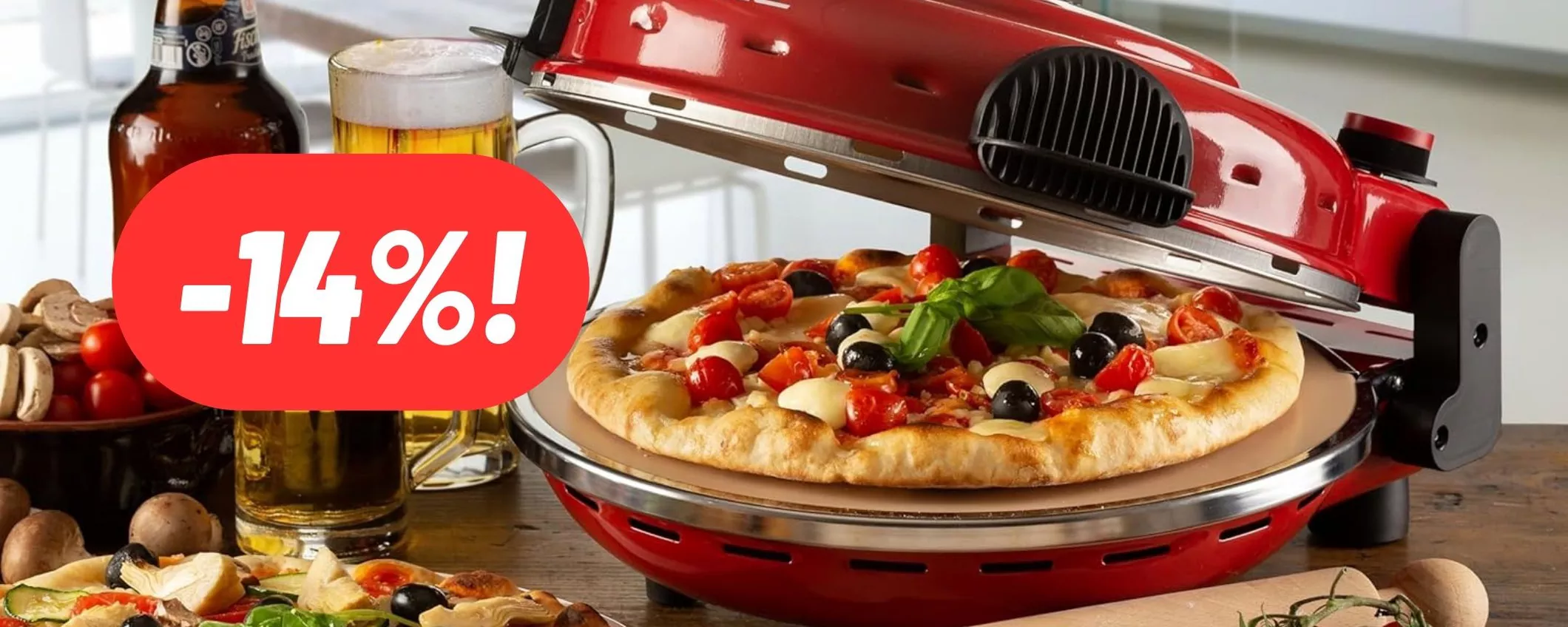 Pizza pronta in 4 minuti con il forno Ariete con Piastra Refrattaria: PREZZO PRIME DAY