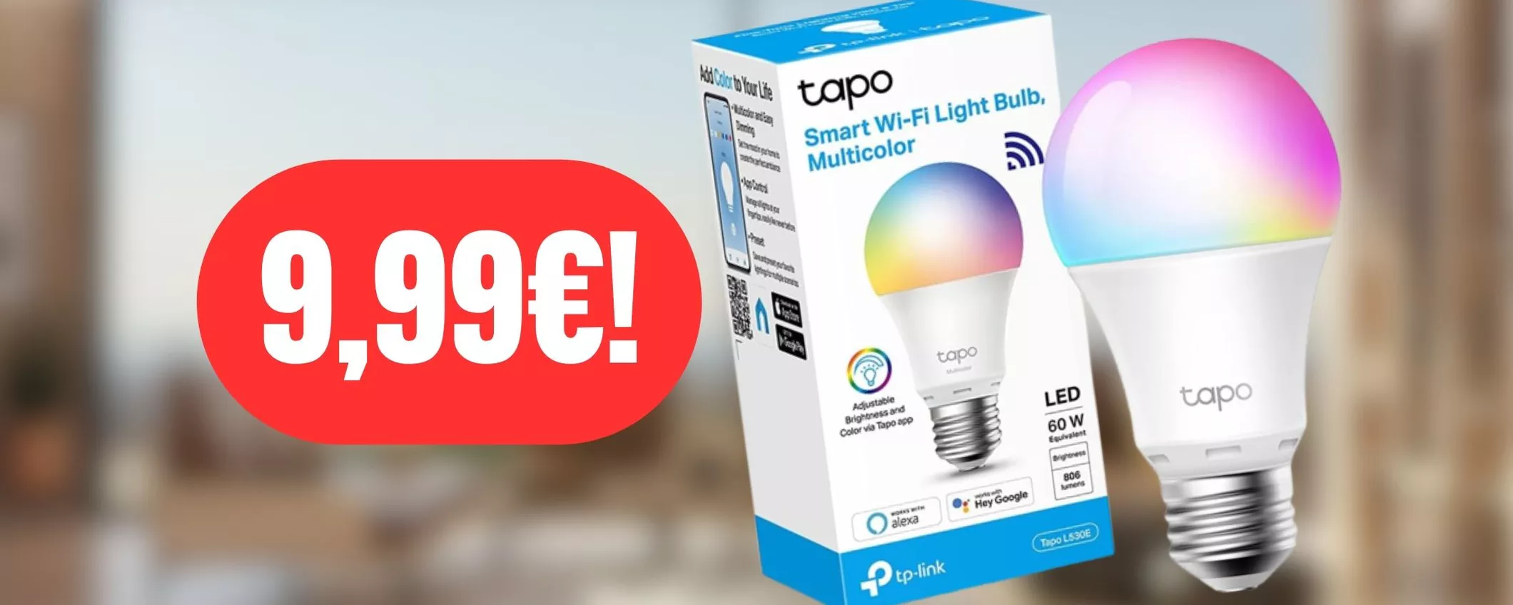 Per una casa sempre più smart acquista la lampadina intelligente TP-Link a 9,99€