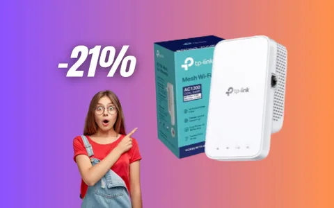 Ripetitore WiFi al 21% di sconto su Amazon: potenzia la tua rete
