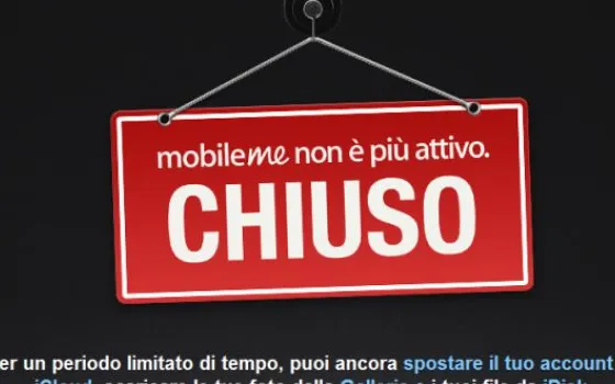 Apple chiude ufficialmente MobileMe