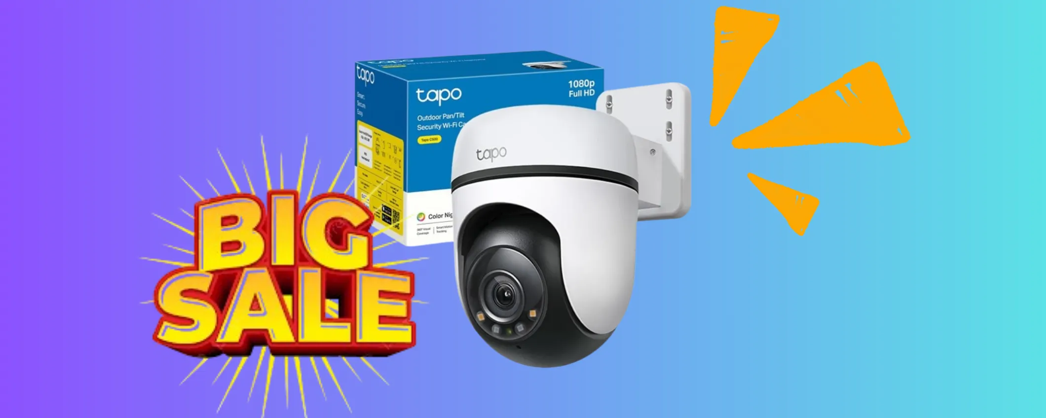 Telecamera Wi-Fi da esterno Tapo a quasi metà prezzo: solo su Amazon