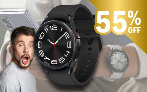 Samsung Galaxy Watch6: CROLLA DI 250€ con lo sconto pazzesco (-53%)