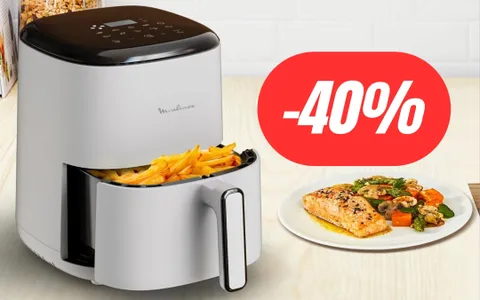 Friggitrice ad aria Moulinex al 40% di sconto: OFFERTA OUTLET
