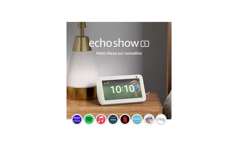 Prezzo folle su Amazon: Echo Show 5 di 2a generazione in sconto del 53%