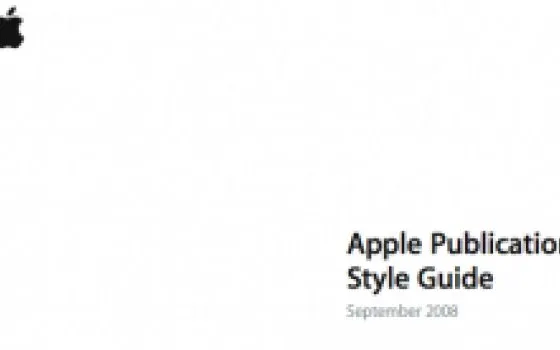 Apple rende disponibile la propria guida allo stile 2008