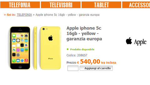 iPhone 5c i prezzi calano e Apple taglia la produzione