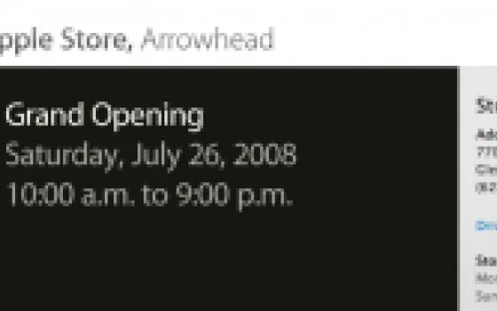 Un altro Apple Store in Arizona