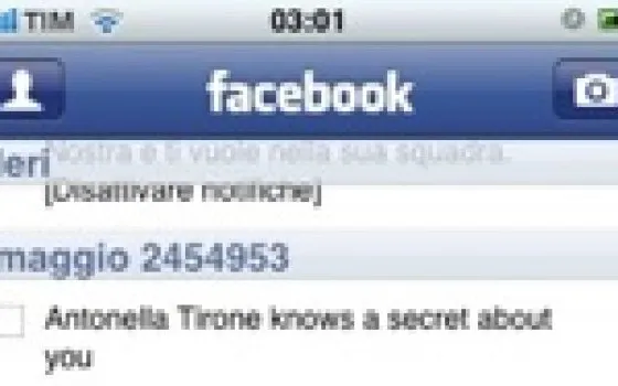 Facebook 2.4 per iPhone localizzato anche in italiano