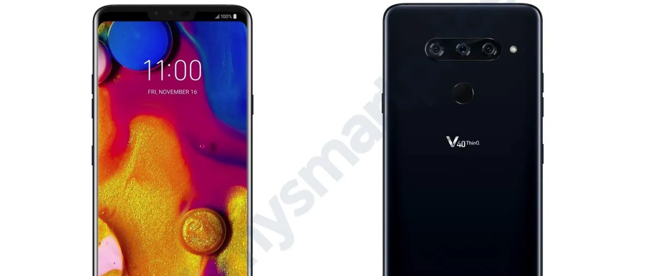 LG V40 ThinQ, immagini svelano la tripla fotocamera