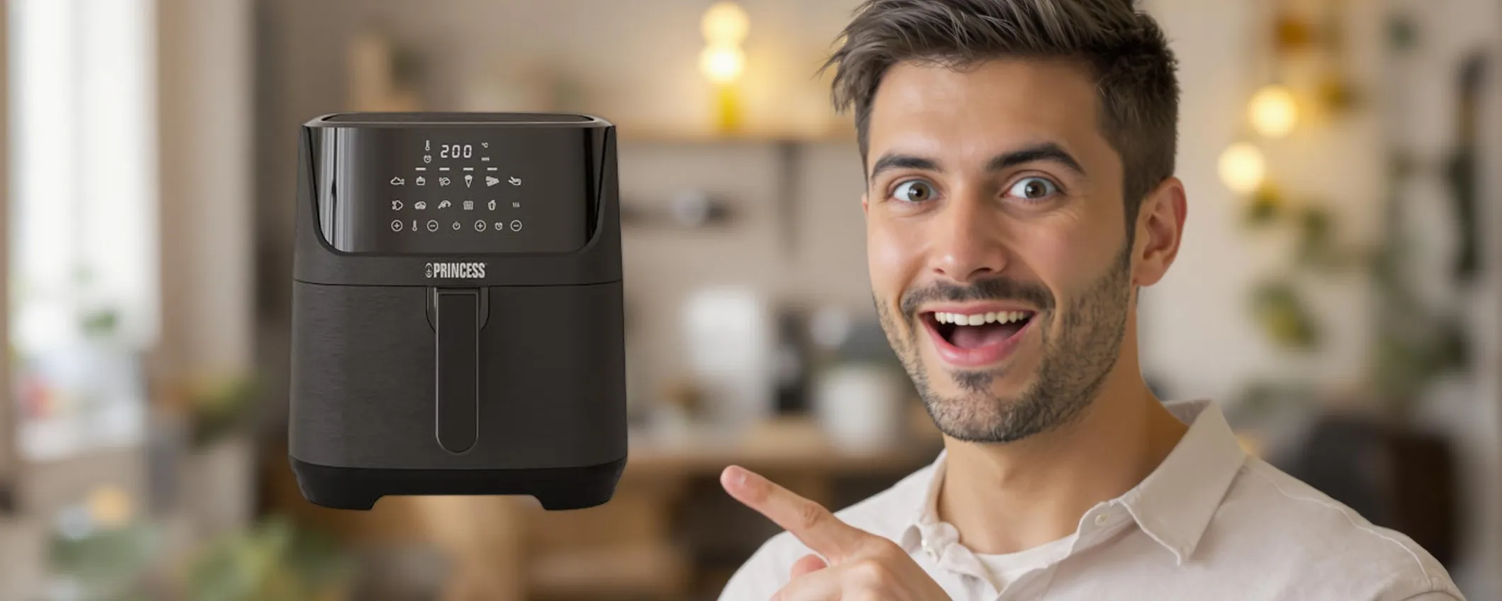 Cucina SANO con la Friggitrice ad aria Princess a meno di 70€ su Amazon