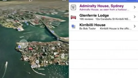 Google Earth per iPhone visualizza le mappe personalizzate degli utenti