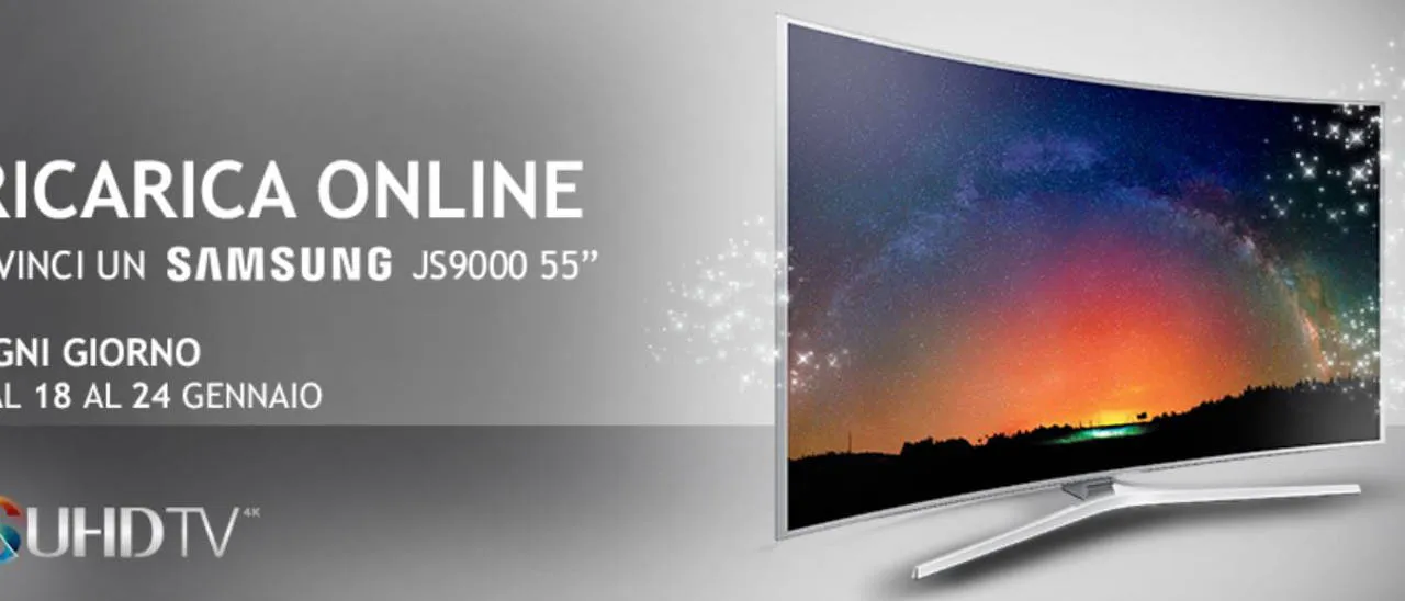 Wind, ogni ricarica può valere un TV Samsung SUHD