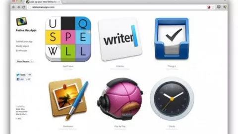 Tutte le app per OS X compatibili col display Retina
