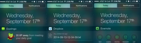 iOS 8, ecco le app con l'integrazione con Centro Notifiche