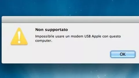 Niente modem analogico Apple con Lion