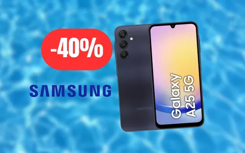 Samsung Galaxy A25: PREZZACCIO su Amazon, OFFERTISSIMA (-40%)