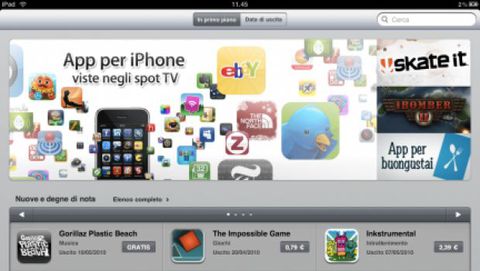 Disponibili le versioni italiane di App Store e iBookstore per iPad