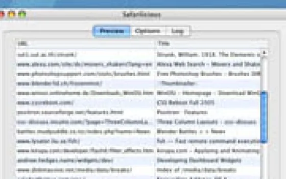 Safarilicious: esportare i bookmark di Safari su del.icio.us