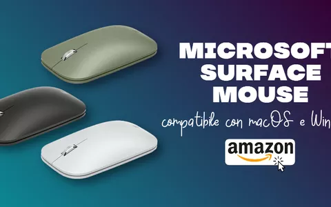 Il Microsoft Surface Mouse è elegante e di qualità come il Magic Mouse, ma costa molto meno