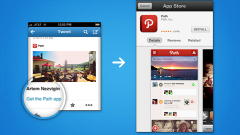 Twitter per iOS, installazione e avvio app direttamente dai Tweet
